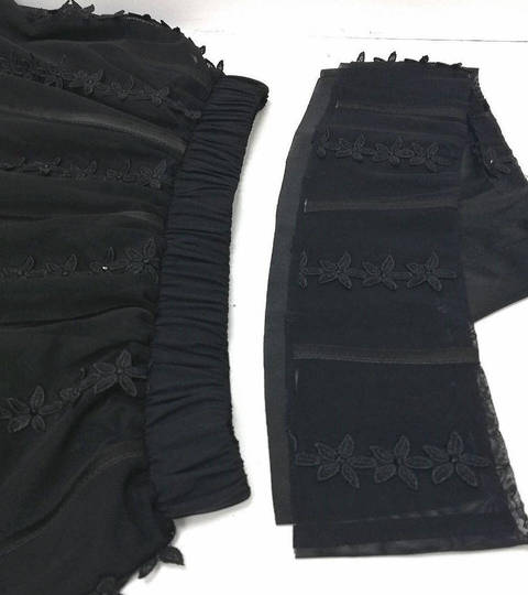 Черная юбка на резинке